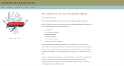 Desktop Screenshot of productionservices.de
