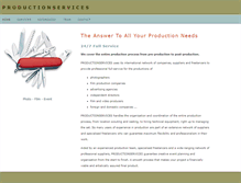 Tablet Screenshot of productionservices.de